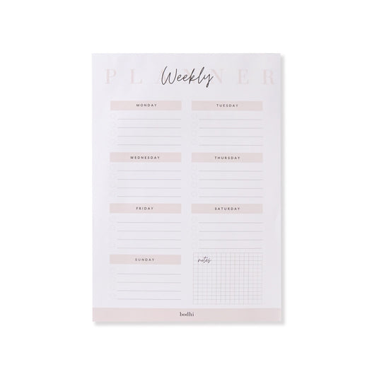 Bodhi Weekly Planner - White