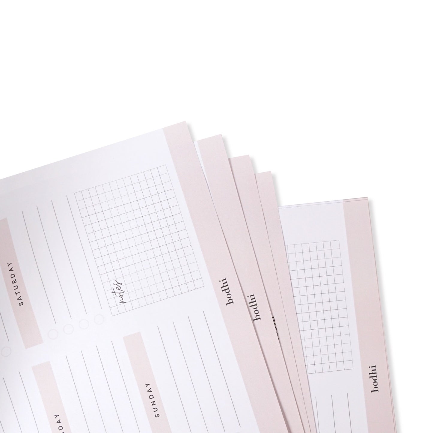 Bodhi Weekly Planner - White