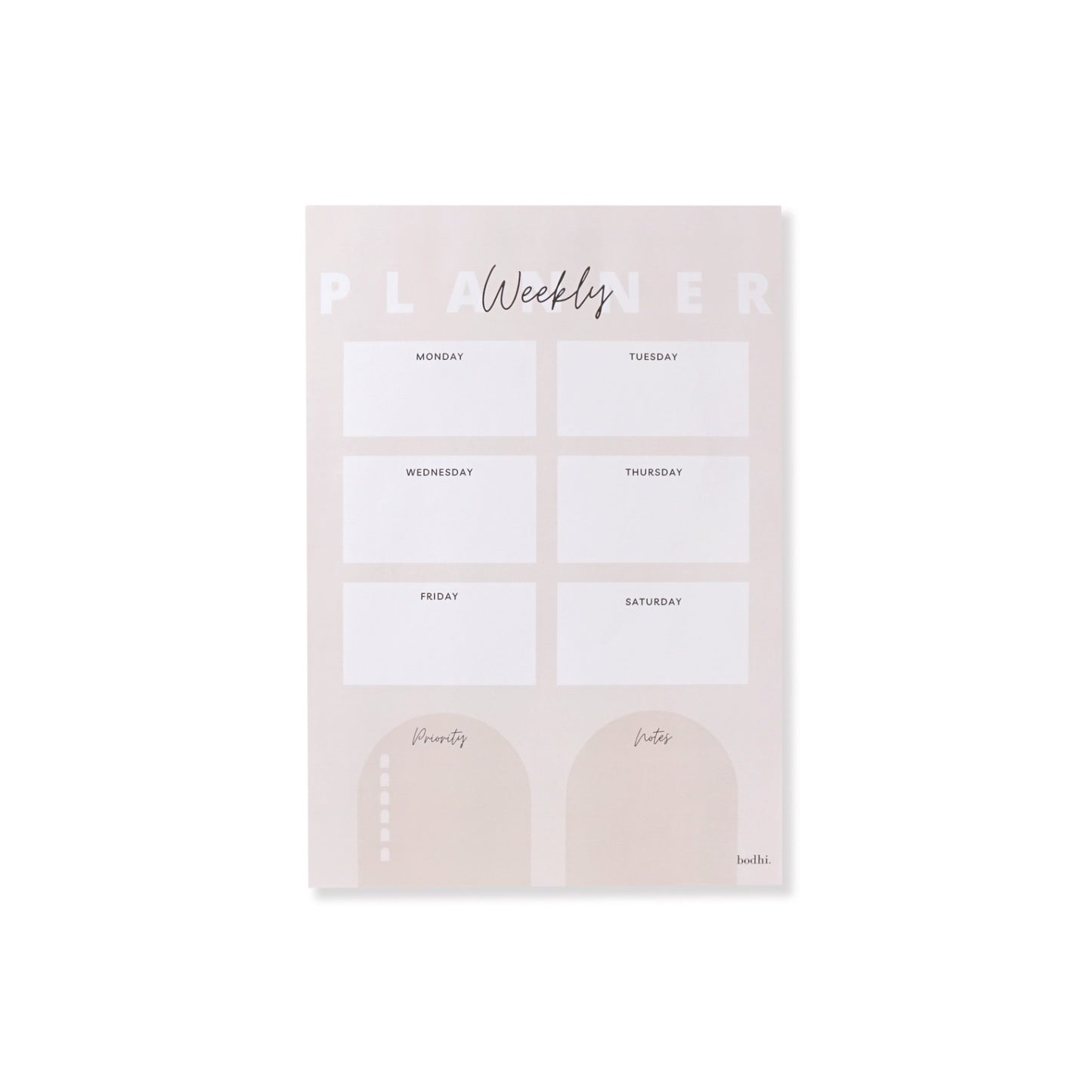 Bodhi Weekly Planner - Beige