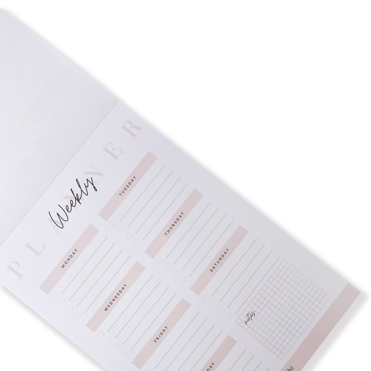 Bodhi Weekly Planner - White