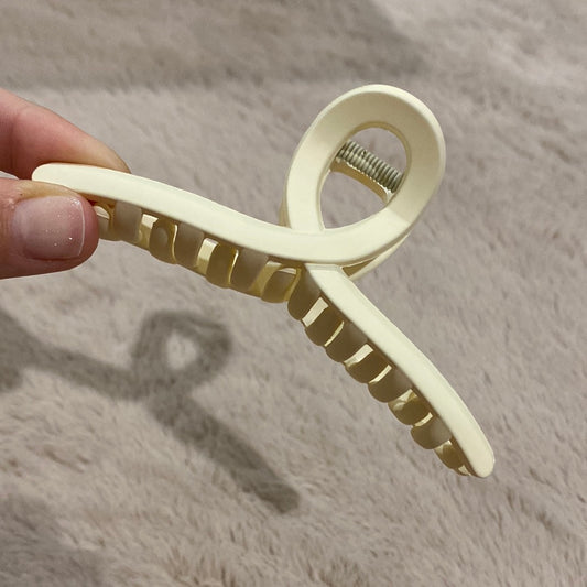 Twist Hair Claw - Ivory